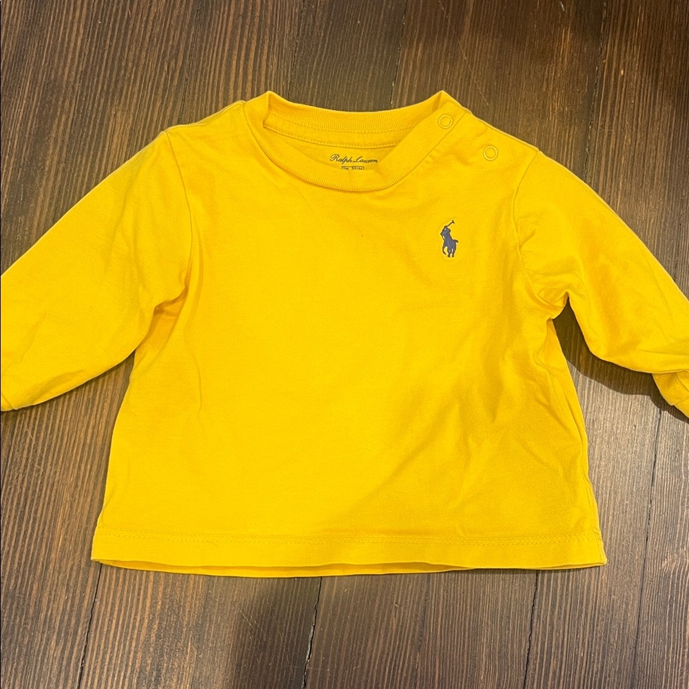 Ralph Lauren Yellow Long Sleeve Shirt 3M